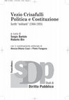 Research paper thumbnail of Vezio Crisafulli. Politica e Costituzione - Scritti "militanti" (1944-1955) [anteprima]