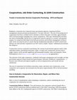 Research paper thumbnail of Cooperatives, Job Order Contacting, & LEAN Construction Trends in Construction Services Cooperative Purchasing -2018 and Beyond