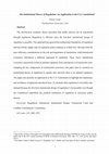 Research paper thumbnail of The Institutional Theory of Regulation: An Application to the U.S. Constitution