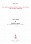 Research paper thumbnail of Per le fonti umanistiche dei <<Paradossi>> di Ortensio Lando