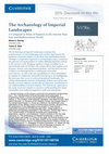 Research paper thumbnail of Discount on The Archaeology of Imperial Landscapes. A Comparative Study of Empires in the Ancient Near East and Mediterranean World (eds. Düring & Stek), Cambridge University Press: Cambridge 2018