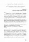 Research paper thumbnail of NGÀNH THỦY SẢN TỈNH BẾN TRE PHÁT TRIỂN THEO HƯỚNG BỀN VỮNG THÍCH ỨNG VỚI BIẾN ĐỔI KHÍ HẬU BEN TRE FISHERIES DEVELOPE TOWARDS SUSTAINABILITY AND ADAPTATION TO CLIMATE CHANGE