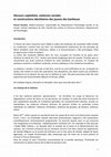 Research paper thumbnail of Discours capitaliste, violences sociales et constructions identitaires des jeunes des banlieues