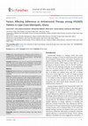 Research paper thumbnail of Journal of HIV and AIDS Factors Affecting Adherence to Antiretroviral Therapy among HIV/AIDS Patients in Cape Coast Metropolis, Ghana