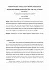 Research paper thumbnail of PERBAIKAN CITRA MENGGUNAKAN TEKNIK 2PASS DENGAN METODE HISTOGRAM EQUALIZATION DAN LOW PASS FILTERING