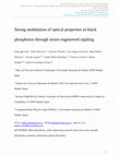 Research paper thumbnail of Strong modulation of optical properties in black phosphorus through strain-engineered rippling