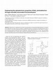 Research paper thumbnail of Engineering the optoelectronic properties of MoS 2 photodetectors through reversible noncovalent functionalization