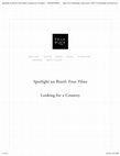 Research paper thumbnail of Spotlight on Brazil: Four Films Looking for a Country