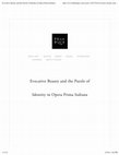 Research paper thumbnail of Evocative Beauty and the Puzzle of Identity in Opera Prima Italiana