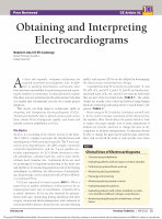 Research paper thumbnail of obtaining and interpreting ECG