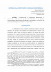 Research paper thumbnail of REFORMA DE LA CONSTITUCIÓN Y MODELOS DE DEMOCRACIA