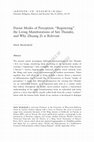 Research paper thumbnail of Daoist Modes of Perception: “Registering” the Living Manifestations of Sire Thunder, and why Zhuang Zi is relevant.