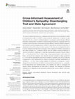 Research paper thumbnail of Cross-Informant Assessment of Children's Sympathy: Disentangling Trait and State Agreement