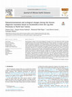 Research paper thumbnail of Paleoenvironmental and ecological changes during the Eocene- Oligocene transition based on foraminifera from the Cap Bon Peninsula in North East Tunisia