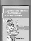 Research paper thumbnail of Le commentaire composé et la dissertation en lettres à l'université