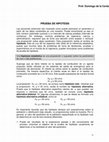 Research paper thumbnail of PRUEBA DE HIPOTESIS