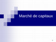 Research paper thumbnail of Marché de capitaux