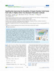 Research paper thumbnail of Significantly improving the durability of single-chamber solid oxide fuel cells: A highly active CO2‑resistant perovskite cathode