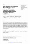 Research paper thumbnail of Does Research on Evaluation Matter? Findings From a Survey of American Evaluation Association Members and Prominent Evaluation Theorists and Scholars