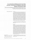 Research paper thumbnail of La acción de las ambulancias de la Cruz Roja peruana y boliviana en la Batalla del Alto de la Alianza, 26 de mayo de 1880