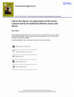 Research paper thumbnail of Ethnomusicology Forum Call to the dance: an exploration of the socio- cultural world of traditional Breton music and dance Mats Melin