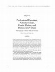 Research paper thumbnail of Professional Devotion, National Needs, Fascist Claims, and Democratic Virtues. The Language of Science Policy in Germany (open access)