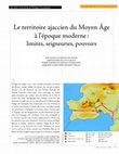 Research paper thumbnail of Le territoire ajaccien du Moyen Age à l'époque moderne