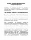 Research paper thumbnail of REVISION FILOSOFICA DE LAS ESCUELAS DE