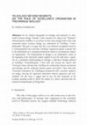 Research paper thumbnail of Teleology beyond regrets: On the role of Schelling's organicism in Treviranus' Biology