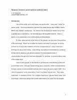 Research paper thumbnail of Responsa Literature: partial replies to scattered letters