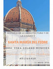 Research paper thumbnail of SANTA MARIA DEL FIORE TRABAJO ESCRITO