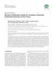 Research paper thumbnail of Bayesian Classification Models for Premature Ventricular Contraction Detection on ECG Traces