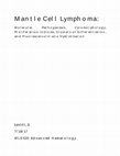 Research paper thumbnail of Lucci, J. - Mantle cell lymphoma.pdf