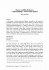 Research paper thumbnail of Humor and Disobedience: Understanding Controversial Humor