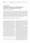 Research paper thumbnail of On Moderator Detection in Anchoring Research: Implications of Ignoring Estimate Direction