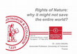 Research paper thumbnail of Rights of Nature, why it might not save the entire world?