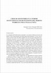 Research paper thumbnail of 2015 Crisi di sostenibilità e forme istituzionali di detenzione del debito pubblico nell'Italia unità,  con Giuseppe Conti  - anteprima in Books Google