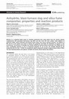 Research paper thumbnail of Anhydrite, blast-furnace slag and silica fume composites: properties and reaction products