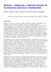 Research paper thumbnail of Dossier núm. 101: Argentina y América Latina en la historia política trasnacional