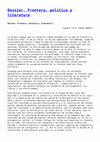 Research paper thumbnail of Dossier núm. 102:  Frontera, política y literatura