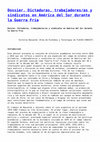 Research paper thumbnail of Dossier núm. 104:  Dictaduras, trabajadores/as y sindicatos en América del Sur durante la Guerra Fría