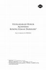 Research paper thumbnail of Uluslararası Hukuk Açısından Kosova Uzman Daireleri/THE KOSOVO SPECIALIST CHAMBERS IN TERMS OF INTERNATIONAL LAW