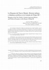 Research paper thumbnail of La Hispania del Nuevo Mundo. Historia indiana y dinámicas políticas en el reinado de Felipe III.