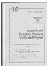 Research paper thumbnail of L’evoluzione delle colture agrarie nella Valle dell’Agno dal Medioevo all’Ottocento, in «Quaderni del Gruppo  Storico Valle dell’Agno», anno VI, n. 16 (gennaio 2001), pgg. 2-10.