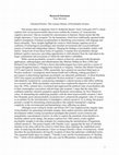 Research paper thumbnail of Research Statement: "Chemical Poetics: The Literary History of Psychedelic Science"