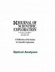 Research paper thumbnail of Estimates of Optical Power Output in 6 cases of Unexplained Aerial Objects with Defined Luminosity Characteristics