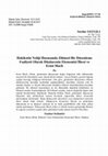 Research paper thumbnail of Hakikatin Neliği Hususunda Zihinsel Bir Düzenleme Faaliyeti Olarak Düşüncenin Ekonomisi İlkesi Ve Ernst Mach / Ernst Mach and the Principle Economy of Thought as Activity Arrangement a Mental about the Reality of Truth