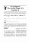 Research paper thumbnail of Deep Learning for Timbre Modification and Transfer: an Evaluation Study