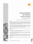 Research paper thumbnail of Generalidades del diseño instruccional