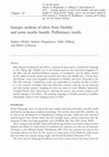 Research paper thumbnail of Isotopic analysis of silver from Hedeby and some nearby hoards. Preliminary results